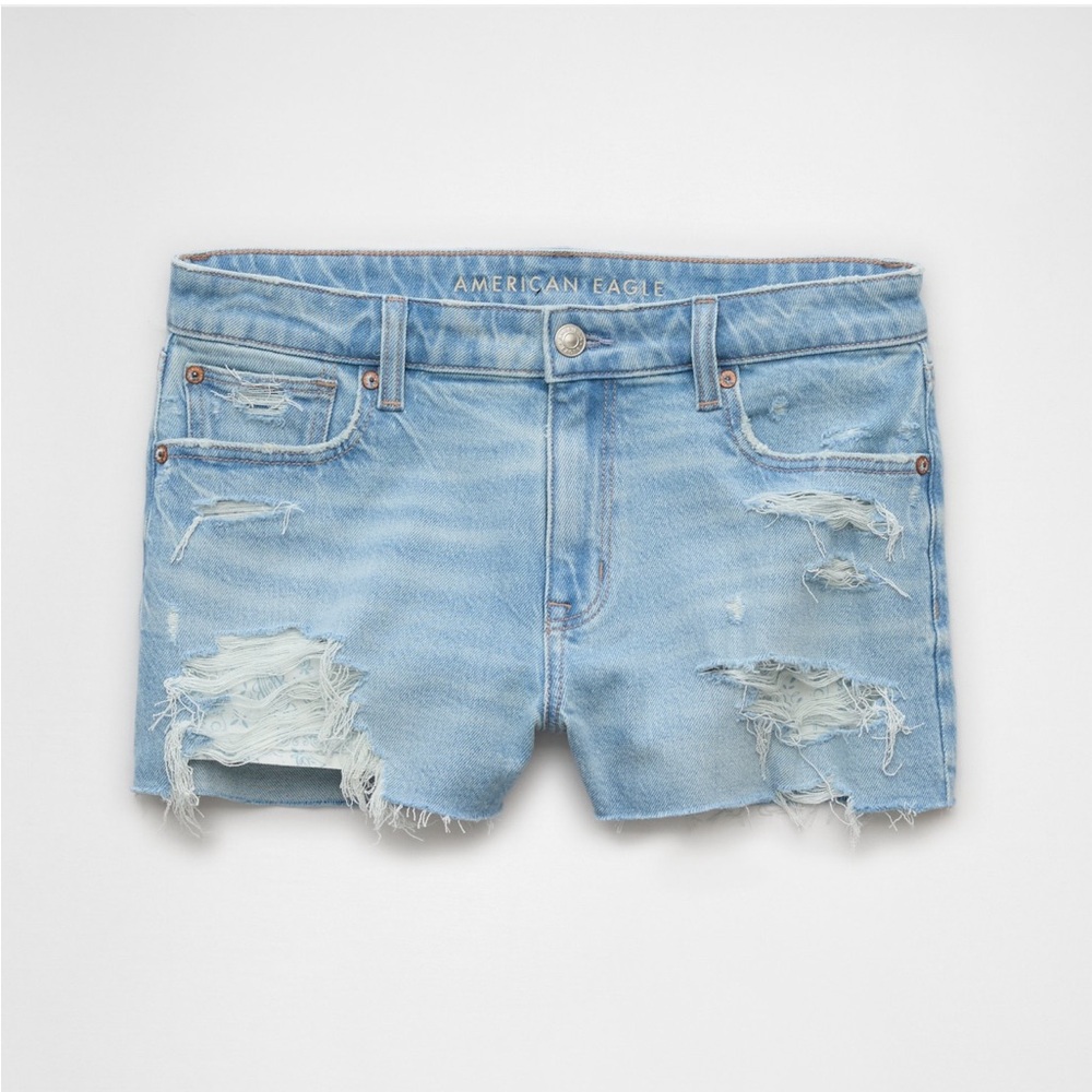 American Eagle Outfitters Women's Distressed Perfect Denim Shortie